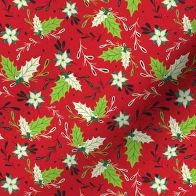 Christmas Holly, Red 6 in 