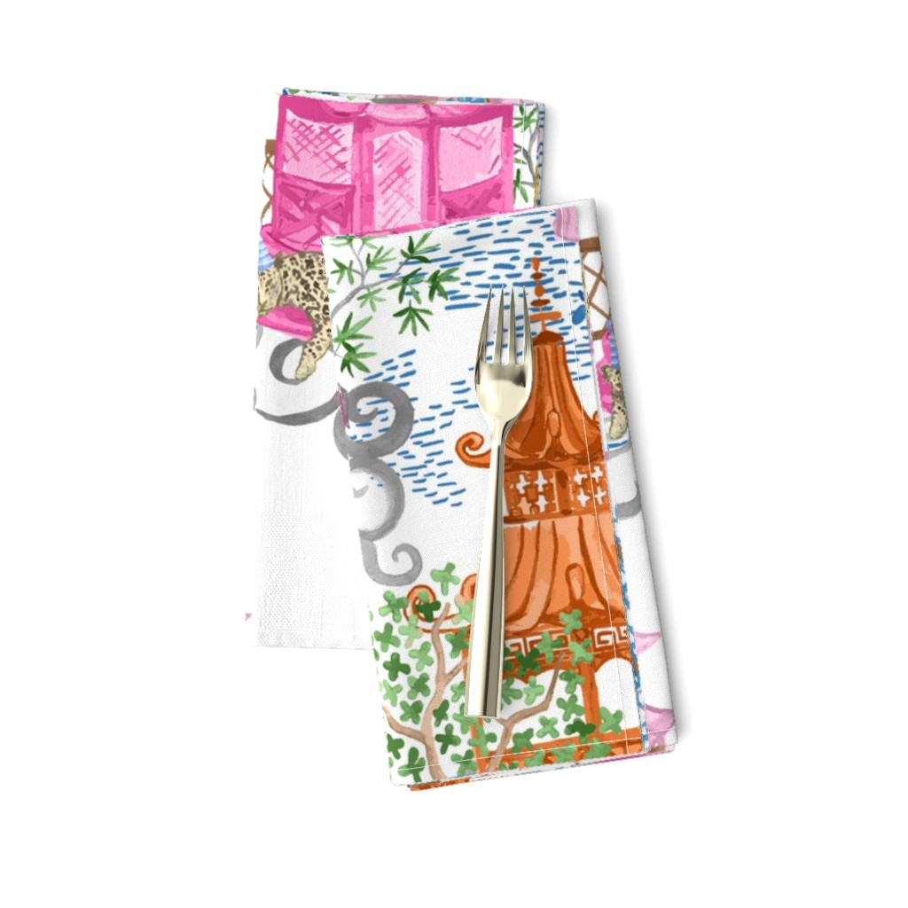 Party Leopards in Pagoda Forest Pink and Rust copy