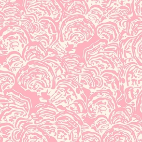 Abstract Oyster Bed Pink - medium scale