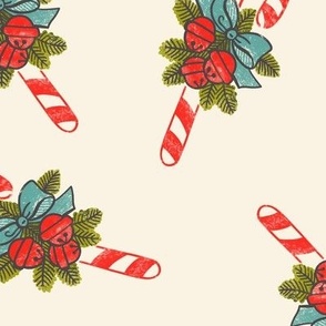 Retro Christmas Candy Canes Blue retrochistmas2022 spdcolorcollab large
