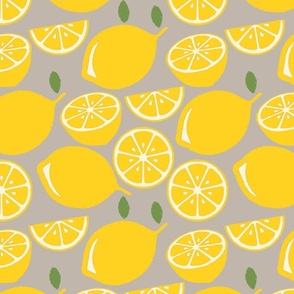 Lemon on Gray
