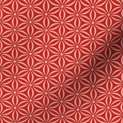 Starflower Geo retrochristmas2022 spdcolorcollab poppy red small 
