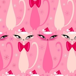 MEDIUM-Retro Kitty Kitschmas Christmas-Pink