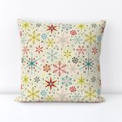 Retro Vintage Snowflakes for Christmas and Winter