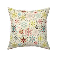 Retro Vintage Snowflakes for Christmas and Winter