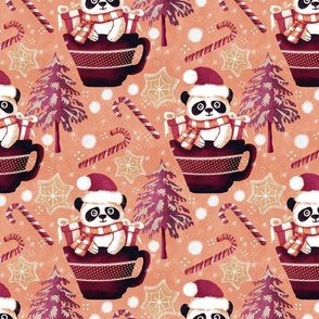 Santa pandas plum pudding 