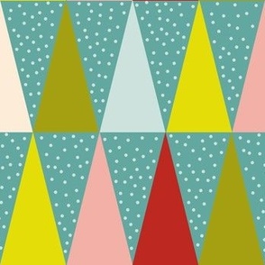 Retro abstract christmas trees