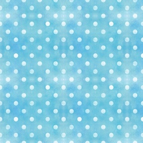 Polka Dots on Blue