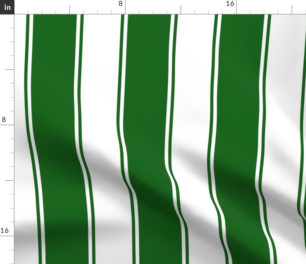 Emerald Large French Awning Stripe  copy