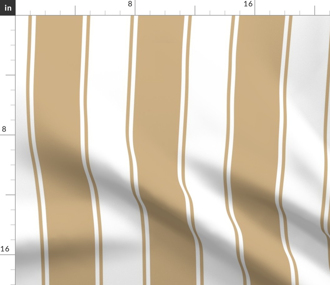 Wilmington Tan Large French Awning Stripe  copy 2