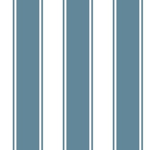 Buckland Blue  Large French Awning Stripe  copy 2