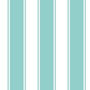 Aqua Large French Awning Stripe  copy 2