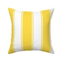 Bold Yellow Large French Awning Stripe  copy 2