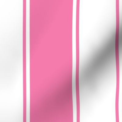 Valentine Pink Large French Awning Stripe  copy 4