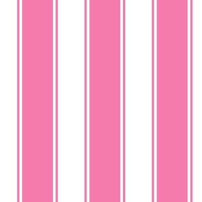 Valentine Pink Large French Awning Stripe  copy 4