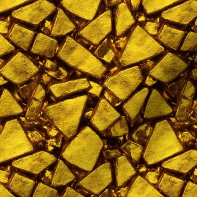 Gold Tiles Geology Novelty
