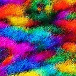 Furry Rainbow Bright Fabric Fake Fur Background Stock Photo - Download  Image Now - Fur, Rainbow, Textured - iStock