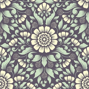 2217 Large - Victorian flowers