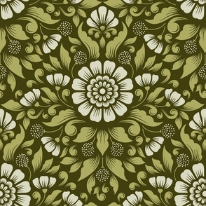 2218 Large - Victorian flowers