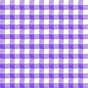 Violet Grunge Check