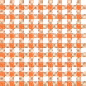 Pumpkin Spice Grunge Check