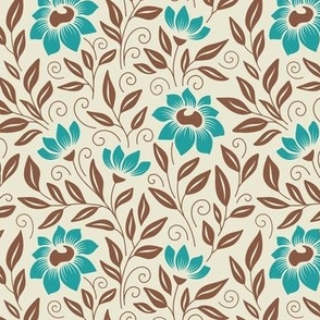 2223 Medium - ditsy hand drawn flowers