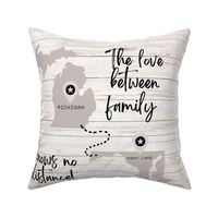 18”x18”  pillow graphic MI to MD
