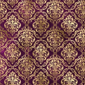 purple and gold damask 2