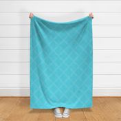 double quatrefoil heart lines crisp blue - kids jumbo brights - perfect for wallpaper curtains bedding