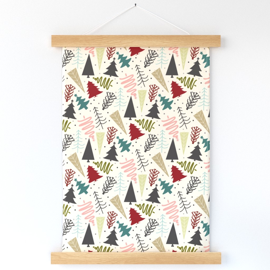 Retro Christmas Tree Ivory