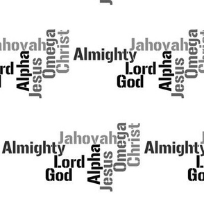Names of God (Black & White)