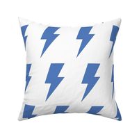 lightning bolts berry blue - kids jumbo brights - perfect for wallpaper curtains bedding