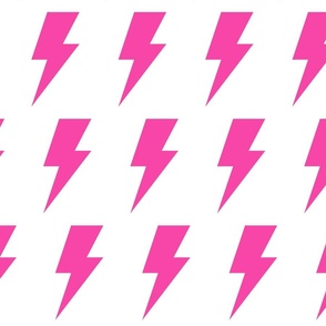 lightning bolts blazing pink - kids jumbo brights - perfect for wallpaper curtains bedding