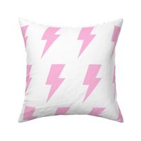 lightning bolts bubbleyum pink - kids jumbo brights - perfect for wallpaper curtains bedding