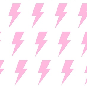 lightning bolts bubbleyum pink - kids jumbo brights - perfect for wallpaper curtains bedding