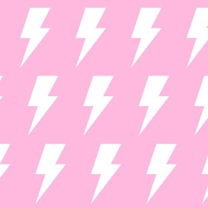 lightning bolts bubbleyum pink inverted - kids jumbo brights - perfect for wallpaper curtains bedding