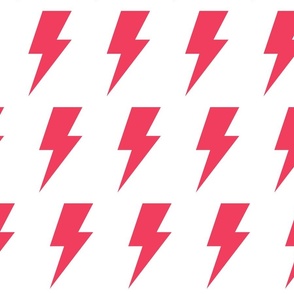 lightning bolts candied red - kids jumbo brights - perfect for wallpaper curtains bedding