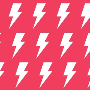 lightning bolts candied red inverted - kids jumbo brights - perfect for wallpaper curtains bedding