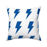 lightning bolts dazzled blue - kids jumbo brights - perfect for wallpaper curtains bedding