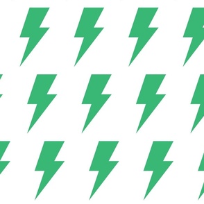 lightning bolts gummy green - kids jumbo brights - perfect for wallpaper curtains bedding