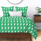 lightning bolts gummy green inverted - kids jumbo brights - perfect for wallpaper curtains bedding