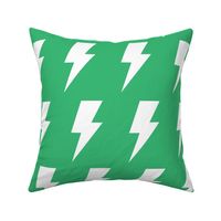 lightning bolts gummy green inverted - kids jumbo brights - perfect for wallpaper curtains bedding