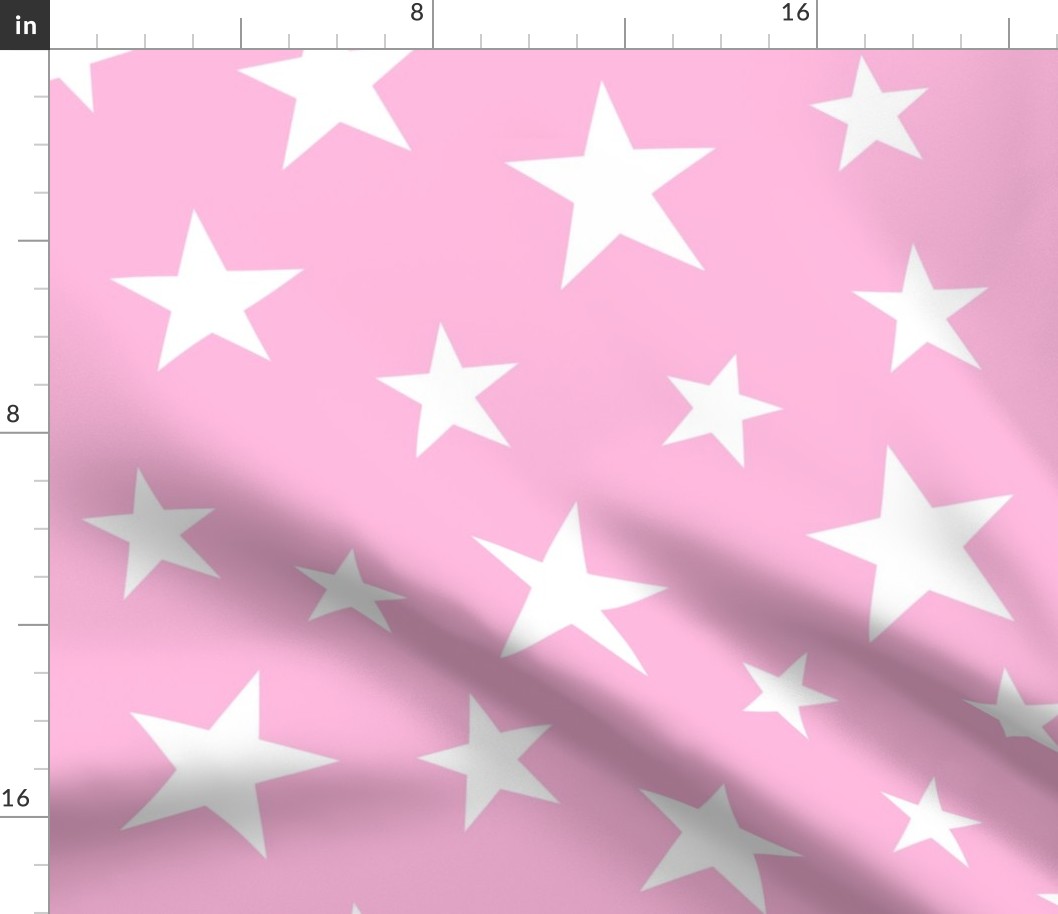 stars bubbleyum pink inverted - kids jumbo brights - perfect for wallpaper curtains bedding