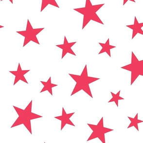 stars candied red - kids jumbo brights - perfect for wallpaper curtains bedding