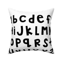 jumpin' jack alphabet letters FQ lowercase black on white