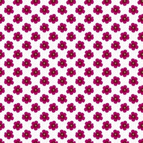 Forget Me Not Polka Dots Magenta