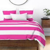 blazing pink 6 inch horizontal - kids jumbo brights - perfect for wallpaper curtains bedding