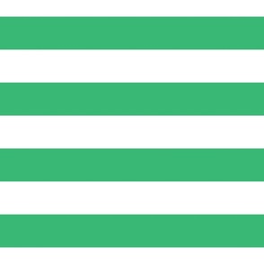 gummy green 3 inch horizontal stripes - kids jumbo brights - perfect for wallpaper curtains bedding