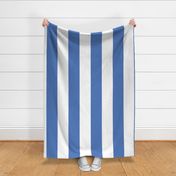 berry blue 6 inch vertical stripes - kids jumbo brights - perfect for wallpaper curtains bedding