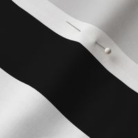 black and white 3 inch vertical stripes - kids jumbo brights - perfect for wallpaper curtains bedding